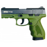СХП Охолощенный пистолет Retay PT26 Full-auto Taurus, кал. 9 мм, зеленый