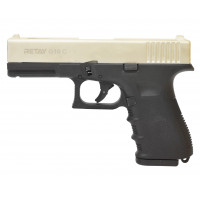 СХП Охолощенный пистолет Retay G19C Glock, кал. 9 мм, сатин